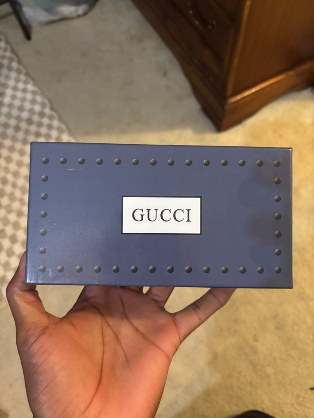 Gucci Black Frame Sunglasses with Brown Gradient Lenses - Picture 2 of 3